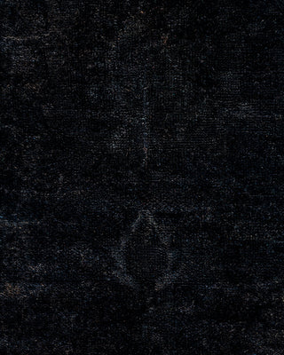 Modern Overdyed Hand Knotted Wool Black Area Rug 9' 1" x 15' 4"