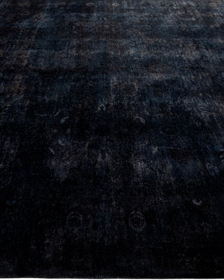 Contemporary Fine Vibrance Black Wool Area Rug - 9' 1" x 15' 4"