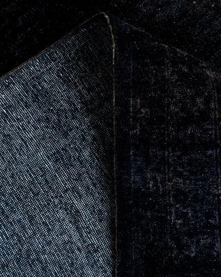 Contemporary Fine Vibrance Black Wool Area Rug - 9' 1" x 15' 4"