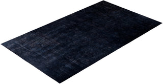 Modern Overdyed Hand Knotted Wool Black Area Rug 9' 1" x 15' 4"