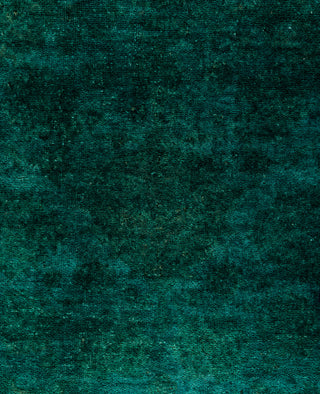 Overdyed One-of-a-Kind Wool Green Area Rug 8' 0" x 9' 9"