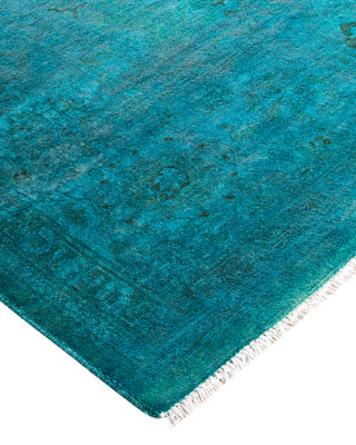 Vibrance, One-of-a-Kind Hand-Knotted Area Rug  - Blue, 9' 1" x 12' 1"
