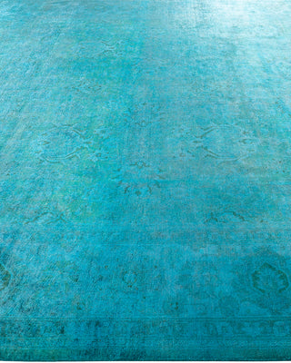 Vibrance, One-of-a-Kind Hand-Knotted Area Rug  - Blue, 9' 1" x 12' 1"