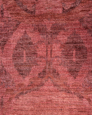 Contemporary Overyed Wool Hand Knotted Pink Area Rug 3' 1" x 5' 0"