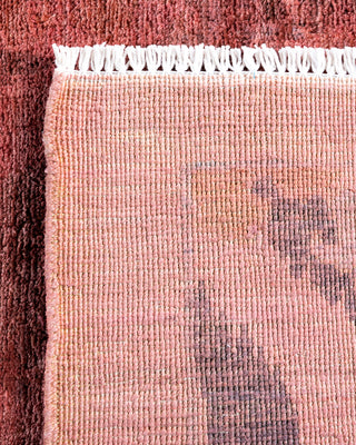 Contemporary Hand-Knotted Overdyed Pink Area Rug 3' 1" x 5' 0"