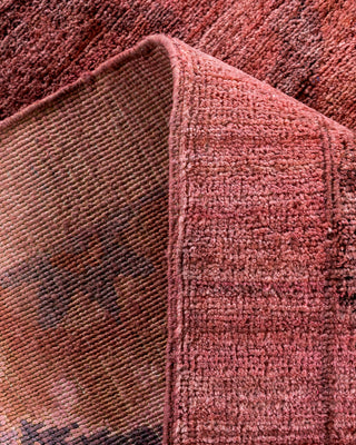 Contemporary Hand-Knotted Overdyed Pink Area Rug 3' 1" x 5' 0"