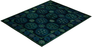 Contemporary Fine Vibrance Black Wool Area Rug - 9' 1" x 10' 10"