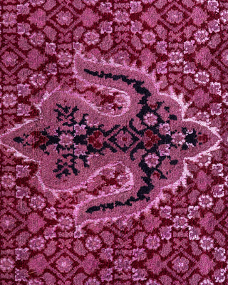 Fine Vibrance, One-of-a-Kind Hand-Knotted Area Rug  - Pink, 6' 1" x 9' 5"