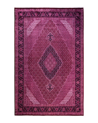 Fine Vibrance, One-of-a-Kind Hand-Knotted Area Rug  - Pink, 6' 1" x 9' 5"