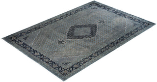 Fine Vibrance, One-of-a-Kind Hand-Knotted Area Rug  - Gray, 6' 8" x 9' 9"