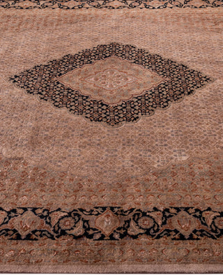 Overdyed Hand-Knotted Wool Modern-Contemporary Brown Area Rug 6' 7" x 9' 10"