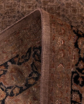 Overdyed Hand-Knotted Wool Modern-Contemporary Brown Area Rug 6' 7" x 9' 10"