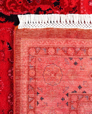 Overdyed Hand-Knotted Wool Modern-Contemporary Pink Area Rug 4' 7" x 7' 6"