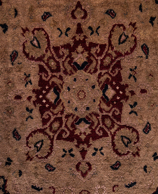 Overdyed Hand-Knotted Wool Modern-Contemporary Brown Area Rug 4' 6" x 7' 6"