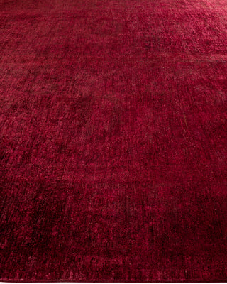 Contemporary Hand Knotted  Red Area Rug 9' 9" x 13' 4"