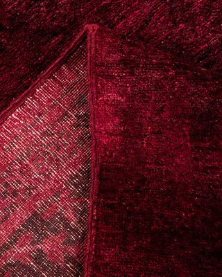 Contemporary Hand Knotted  Red Area Rug 9' 9" x 13' 4"
