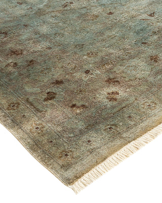 Contemporary Hand Knotted  Blue Area Rug 6' 0" x 8' 9"