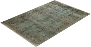 Contemporary Hand Knotted  Blue Area Rug 6' 0" x 8' 9"
