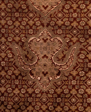 Overdyed Hand-Knotted Wool Modern-Contemporary Brown Area Rug 8' 3" x 10' 3"