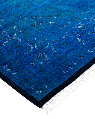 Fine Vibrance, One-of-a-Kind Hand-Knotted Area Rug  - Blue, 8' 2" x 10' 4"