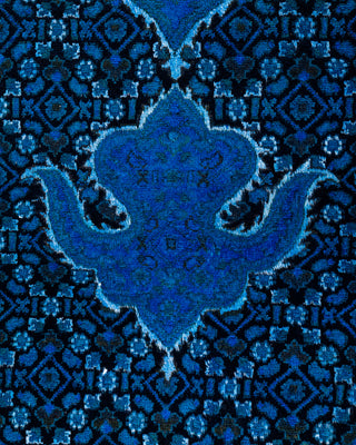 Fine Vibrance, One-of-a-Kind Hand-Knotted Area Rug  - Blue, 8' 2" x 10' 4"