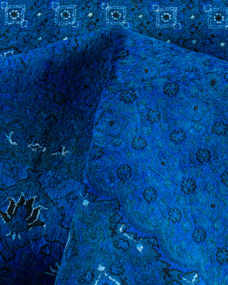 Fine Vibrance, One-of-a-Kind Hand-Knotted Area Rug  - Blue, 8' 2" x 10' 4"