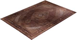 Modern Overdyed Hand Knotted Wool Brown Area Rug 10' 1" x 14' 5"