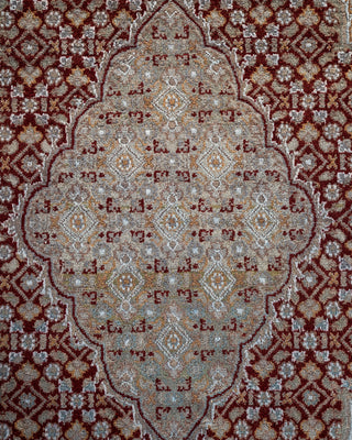 Contemporary Hand-Knotted Overdyed Gray Area Rug 6' 1" x 9' 5"