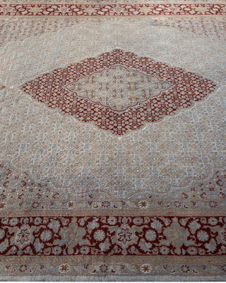 Contemporary Hand-Knotted Overdyed Gray Area Rug 6' 1" x 9' 5"