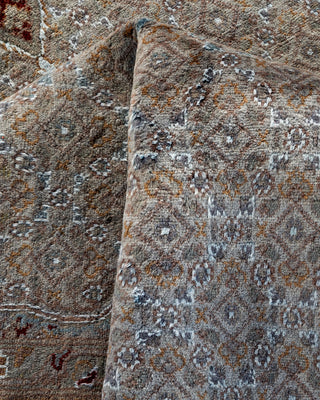 Contemporary Hand-Knotted Overdyed Gray Area Rug 6' 1" x 9' 5"