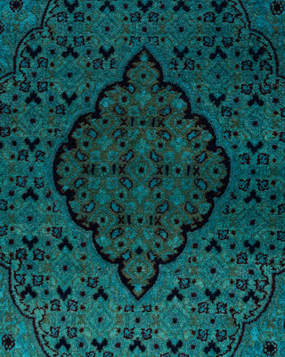 Fine Vibrance, One-of-a-Kind Hand-Knotted Area Rug  - Blue, 8' 2" x 10' 5"