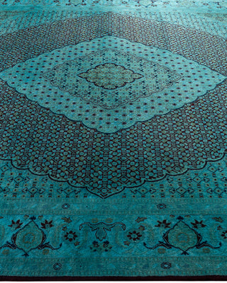 Fine Vibrance, One-of-a-Kind Hand-Knotted Area Rug  - Blue, 8' 2" x 10' 5"