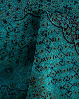Fine Vibrance, One-of-a-Kind Hand-Knotted Area Rug  - Blue, 8' 2" x 10' 5"