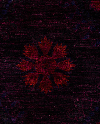 Fine Vibrance, One-of-a-Kind Hand-Knotted Area Rug  - Purple, 6' 2" x 8' 3"