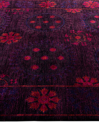 Fine Vibrance, One-of-a-Kind Hand-Knotted Area Rug  - Purple, 6' 2" x 8' 3"