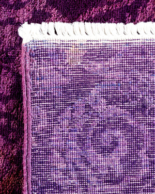 Contemporary Fine Vibrance Purple Wool Area Rug - 6' 0" x 8' 9"
