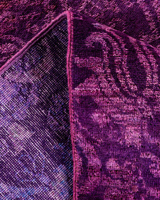 Contemporary Fine Vibrance Purple Wool Area Rug - 6' 0" x 8' 9"