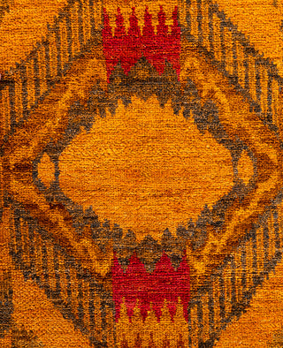 Modern, One-of-a-Kind Hand-Knotted Area Rug  - Red, 6' 1" x 9' 2"