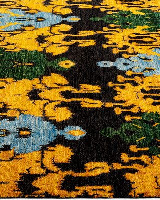 Modern - Contemporary Hand Knotted Yellow Area Rug 5' 2" x 8' 2"