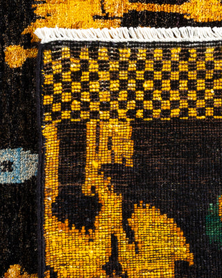 Modern - Contemporary Hand Knotted Yellow Area Rug 5' 2" x 8' 2"