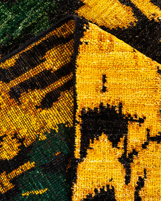 Modern - Contemporary Hand Knotted Yellow Area Rug 5' 2" x 8' 2"