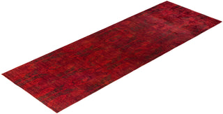 Vibrance, One-of-a-Kind Hand-Knotted Runner Rug  - Orange, 4' 9" x 14' 2"