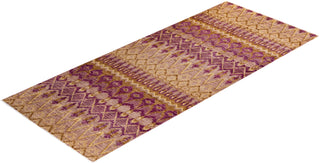 Modern - Contemporary Hand Knotted Purple Area Rug 5' 0" x 11' 10"