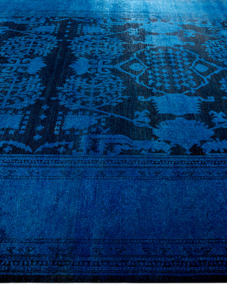 Contemporary Fine Vibrance Black Wool Area Rug - 8' 1" x 9' 10"