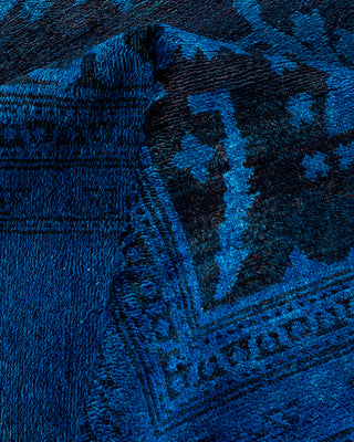 Contemporary Fine Vibrance Black Wool Area Rug - 8' 1" x 9' 10"