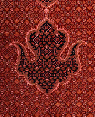 Overdyed Hand-Knotted Wool Modern-Contemporary Pink Area Rug 9' 2" x 12' 4"