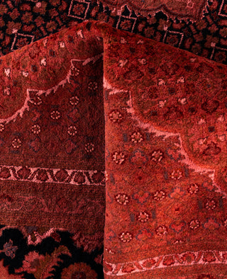 Overdyed Hand-Knotted Wool Modern-Contemporary Pink Area Rug 9' 2" x 12' 4"