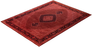 Overdyed Hand-Knotted Wool Modern-Contemporary Pink Area Rug 9' 2" x 12' 4"