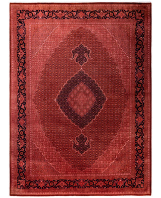 Overdyed Hand-Knotted Wool Modern-Contemporary Pink Area Rug 9' 2" x 12' 4"