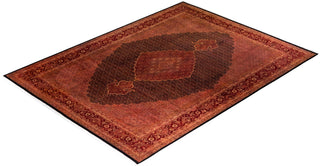 Modern Overdyed Hand Knotted Wool Red Area Rug 9' 2" x 12' 3"